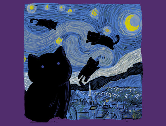 The Starry Cat Night