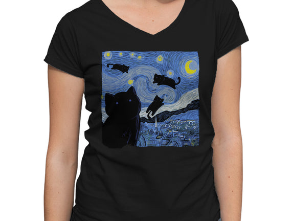 The Starry Cat Night