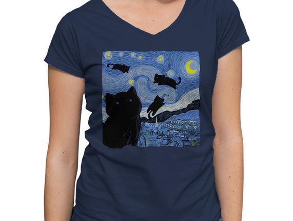 The Starry Cat Night