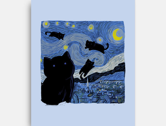 The Starry Cat Night