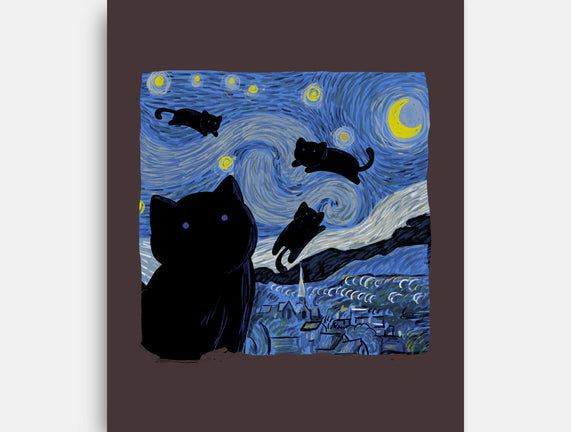 The Starry Cat Night