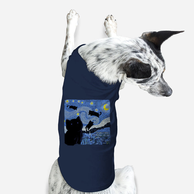 The Starry Cat Night-dog basic pet tank-tobefonseca