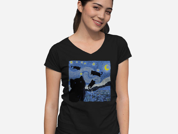 The Starry Cat Night