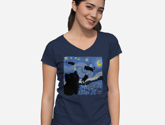 The Starry Cat Night