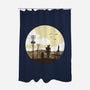 Nuclear Walk-none polyester shower curtain-Astoumix