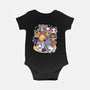 Miyazaki Cats-baby basic onesie-Domii