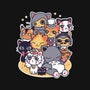 Miyazaki Cats-womens off shoulder tee-Domii