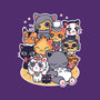 Miyazaki Cats-womens off shoulder tee-Domii