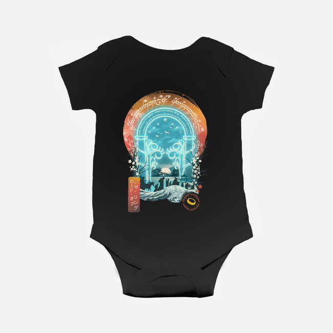 Magical Landscape-baby basic onesie-dandingeroz