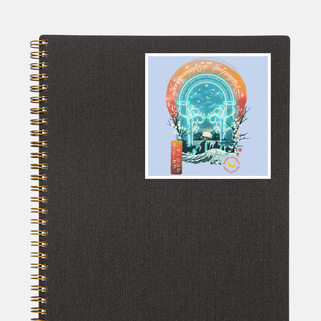 Magical Landscape-none glossy sticker-dandingeroz