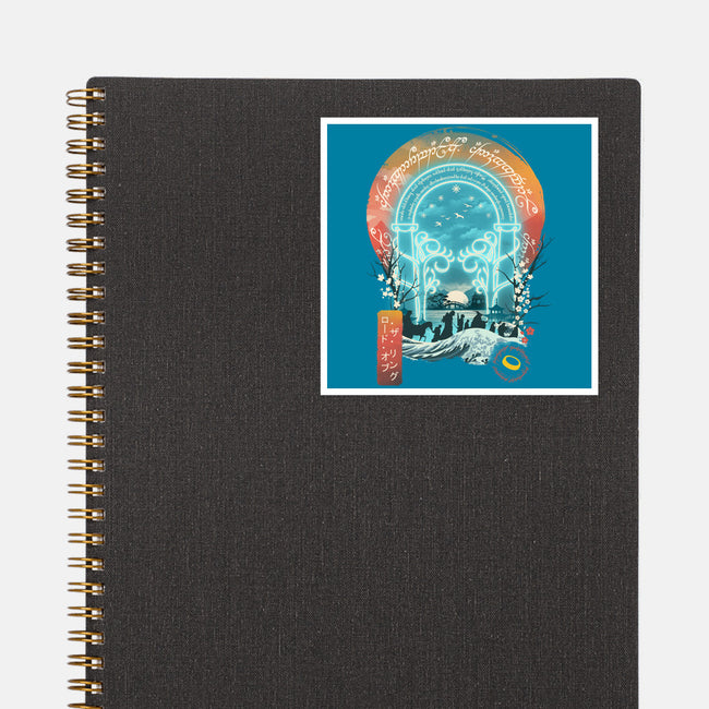 Magical Landscape-none glossy sticker-dandingeroz