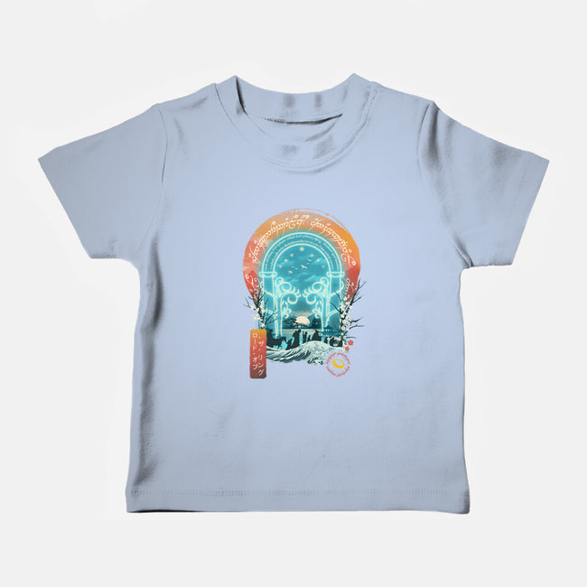 Magical Landscape-baby basic tee-dandingeroz