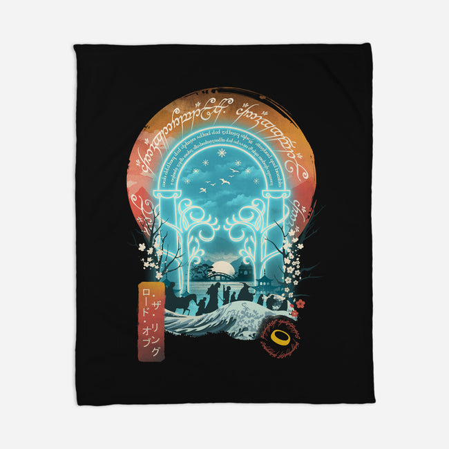 Magical Landscape-none fleece blanket-dandingeroz