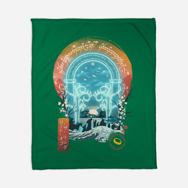 Magical Landscape-none fleece blanket-dandingeroz