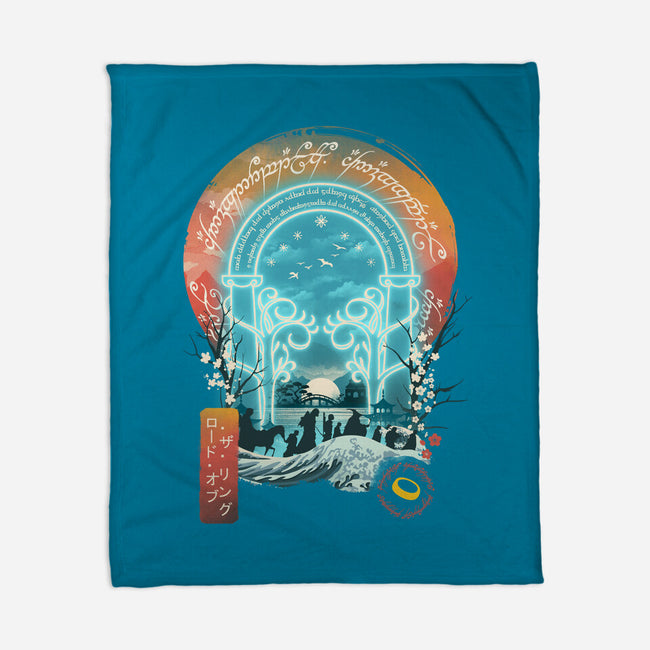 Magical Landscape-none fleece blanket-dandingeroz