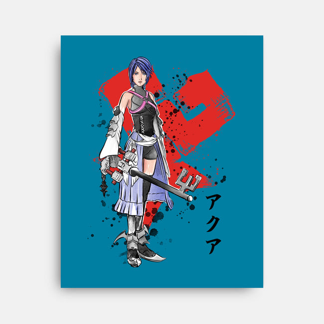 Keyblade Master Aqua-none stretched canvas-DrMonekers