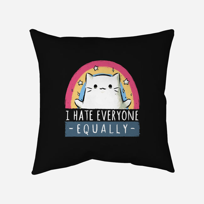 Equally Hate-none removable cover throw pillow-xMorfina