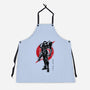 Galactic Bounty Hunter Sumi-E-unisex kitchen apron-DrMonekers