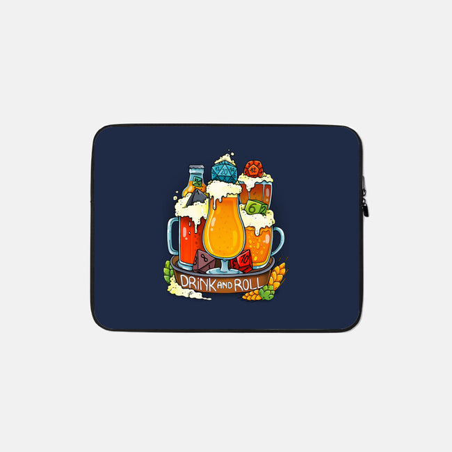 Drink and Roll-none zippered laptop sleeve-Vallina84