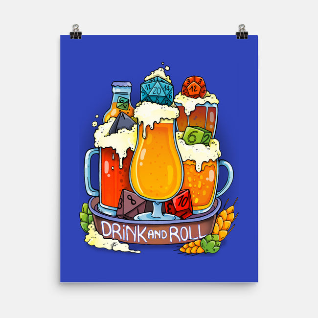 Drink and Roll-none matte poster-Vallina84
