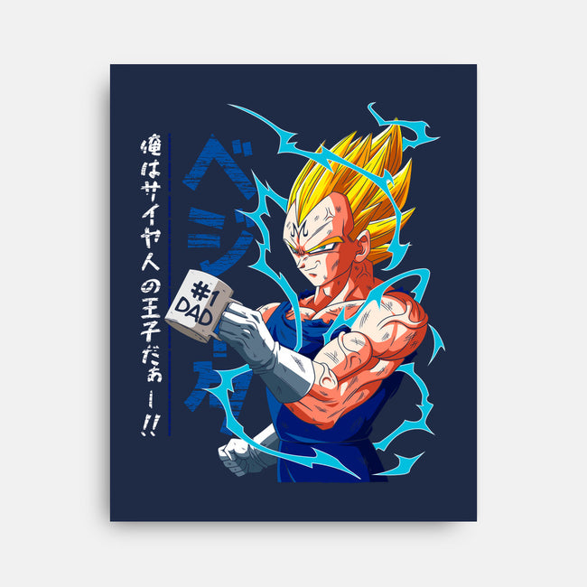 Dad Number One-none stretched canvas-Angel Rotten