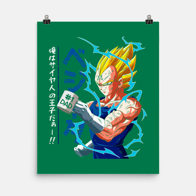 Dad Number One-none matte poster-Angel Rotten