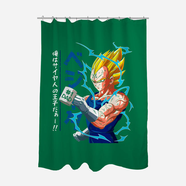 Dad Number One-none polyester shower curtain-Angel Rotten