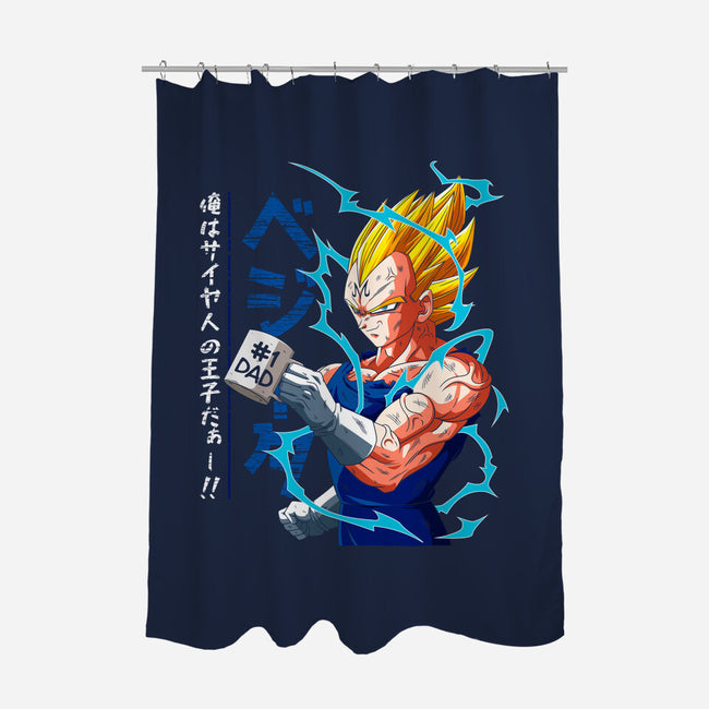 Dad Number One-none polyester shower curtain-Angel Rotten