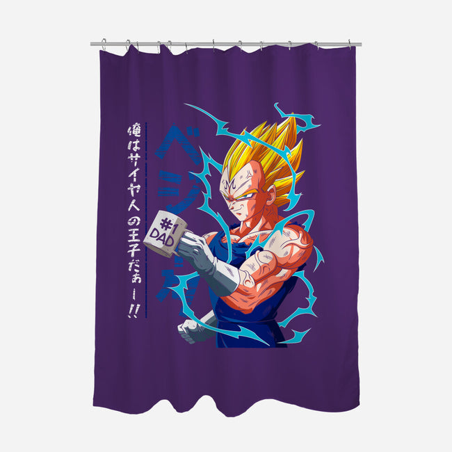 Dad Number One-none polyester shower curtain-Angel Rotten