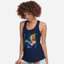 Dad Number One-womens racerback tank-Angel Rotten