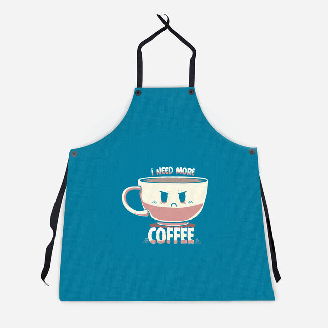 I Need More Coffee-unisex kitchen apron-TechraNova