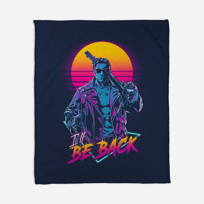 He'll Be Back-none fleece blanket-ddjvigo
