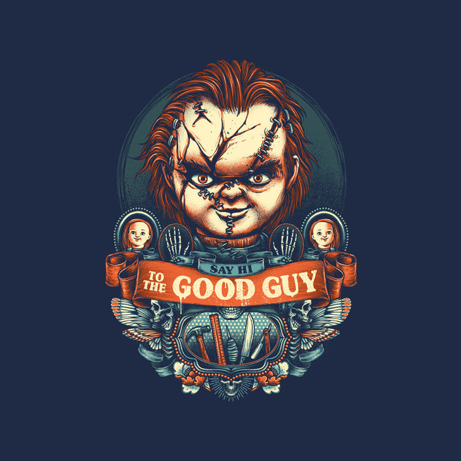 Say Hi To The Good Guy-mens premium tee-glitchygorilla