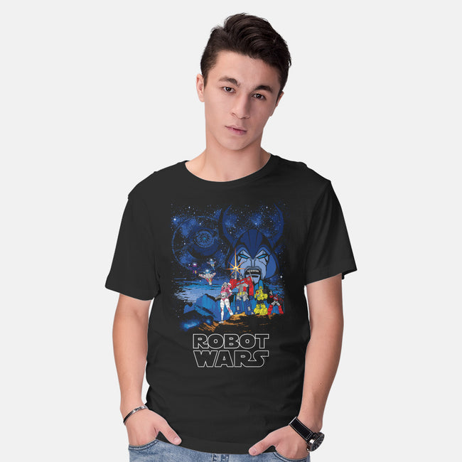 Robot Wars-mens basic tee-dalethesk8er
