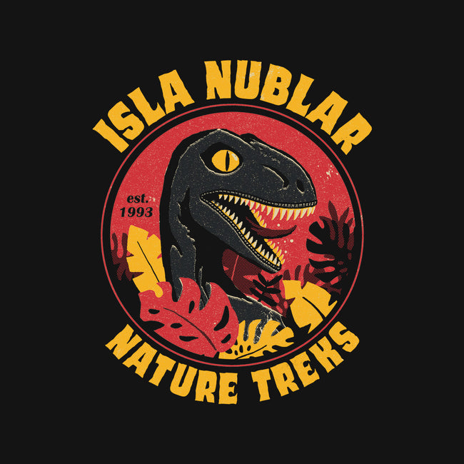 Isla Nublar Nature Treks-womens off shoulder sweatshirt-DinoMike