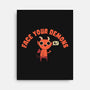 Face Your Demons-none stretched canvas-DinoMike
