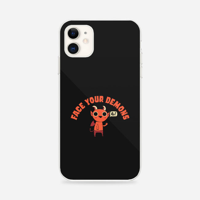 Face Your Demons-iphone snap phone case-DinoMike