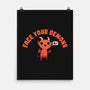 Face Your Demons-none matte poster-DinoMike