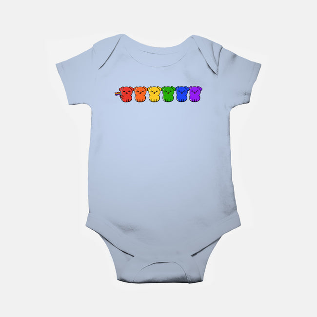 Pride Pups-baby basic onesie-kosmicsatellite