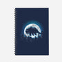 Moonlight Bison-none dot grid notebook-fanfreak1