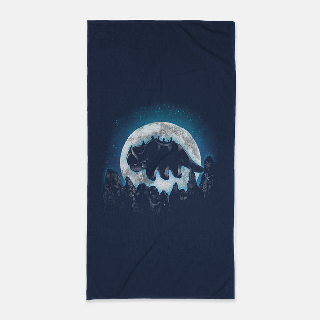 Moonlight Bison-none beach towel-fanfreak1