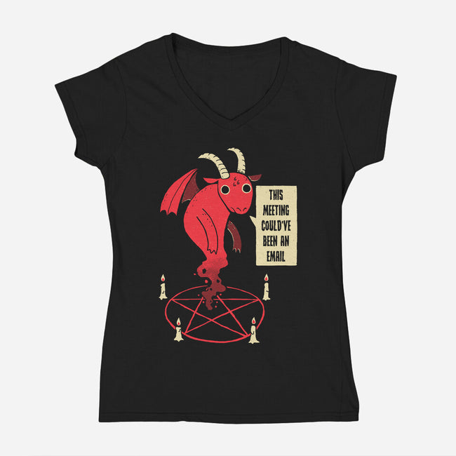 Could Have Been An Email-womens v-neck tee-DinoMike