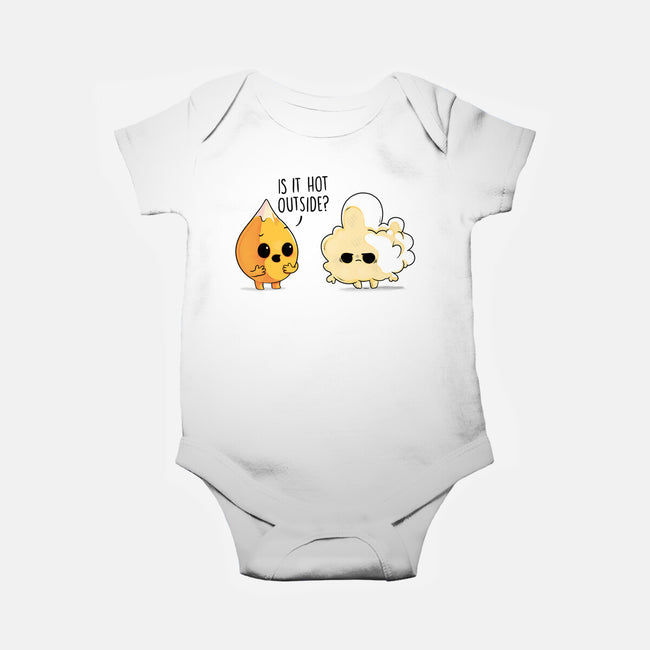 Hot Outside-baby basic onesie-Naolito