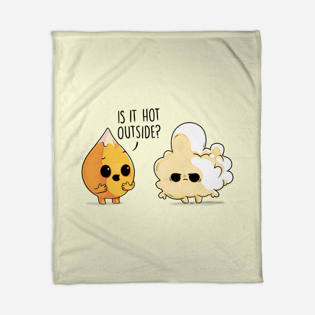 Hot Outside-none fleece blanket-Naolito