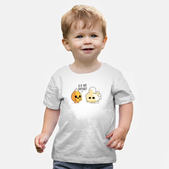 Hot Outside-baby basic tee-Naolito