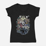 Hollow Party-womens v-neck tee-JailbreakArts