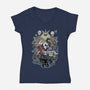 Hollow Party-womens v-neck tee-JailbreakArts