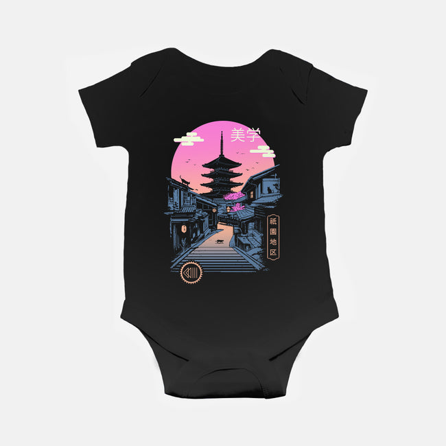 Pagoda Wave Aesthetics-baby basic onesie-vp021