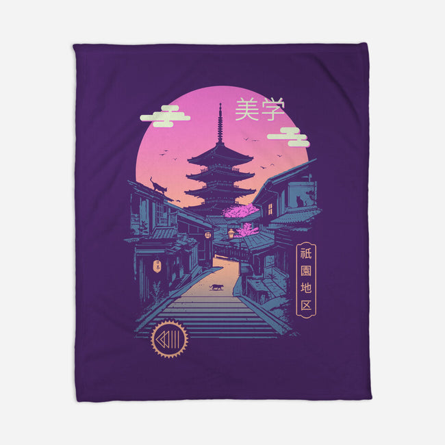 Pagoda Wave Aesthetics-none fleece blanket-vp021