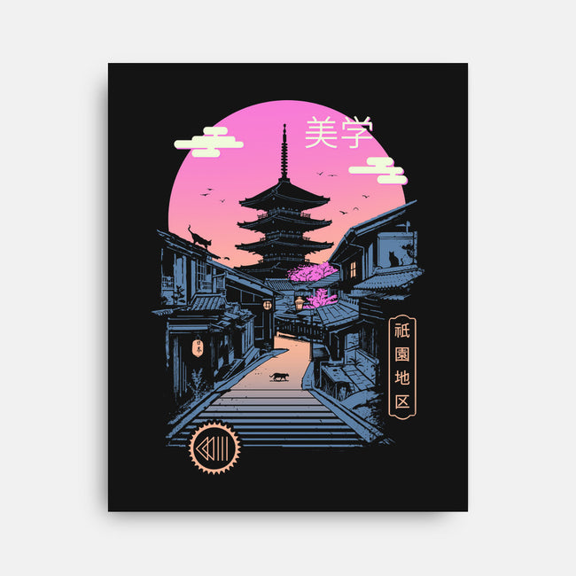 Pagoda Wave Aesthetics-none stretched canvas-vp021